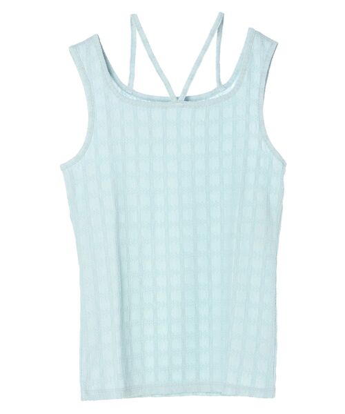 earth music&ecology（アースミュージックアンドエコロジー）の「前後2wayタンクトップ（インナーウェア/肌着・レディース・オフホワイト/ブラック/ピンク/ベージュ/ライトブルー・S/M）」の13枚目の写真