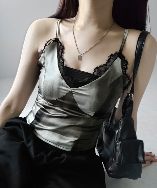 louren satin tie camisole サテンタイキャミソール louren satin tie camisole サテンタイキャミソール louren