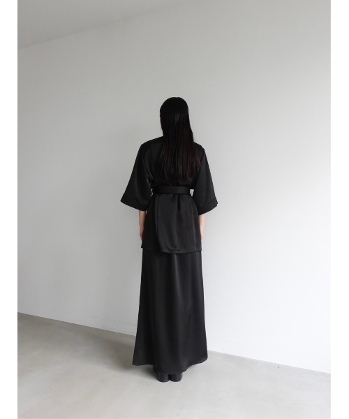 sahara(サハラ) Belted Silky Shirt Jacket sahara（サハラ）の「Belted Silky Shirt Jacket（シャツ/ブラウス