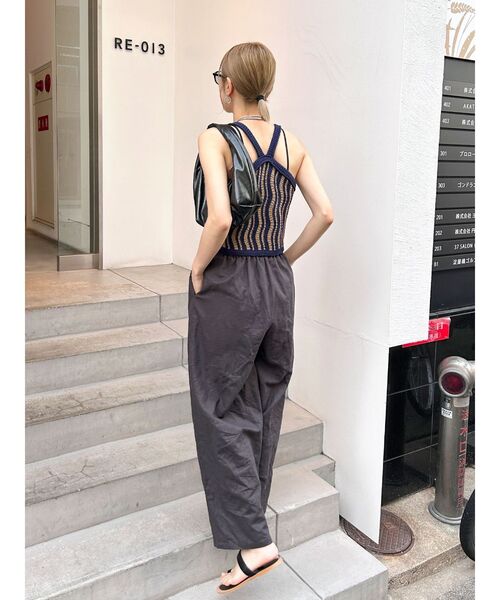 Ungrid（アングリッド）の「リネン混ボリュームラフパンツ（その他パンツ・レディース・チャコールグレー/アイボリー/その他1・FREE）」の7枚目の写真