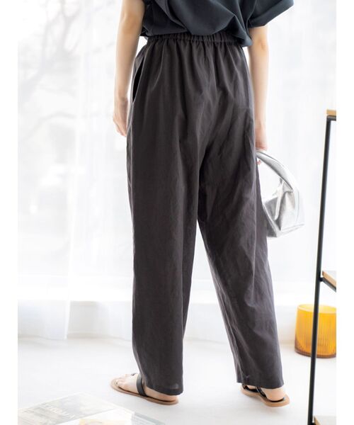 Ungrid（アングリッド）の「リネン混ボリュームラフパンツ（その他パンツ・レディース・チャコールグレー/アイボリー/その他1・FREE）」の9枚目の写真