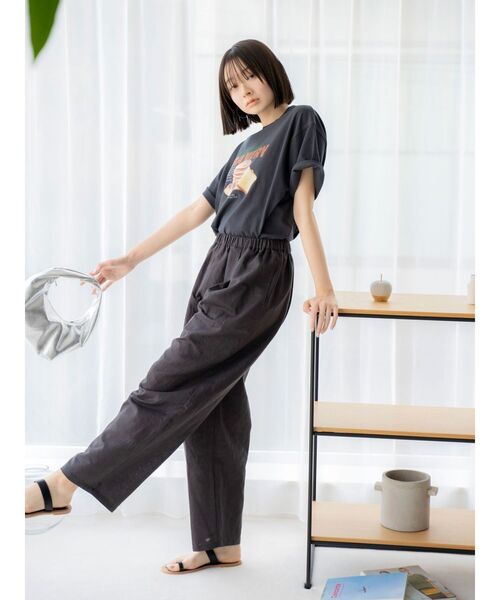 Ungrid（アングリッド）の「リネン混ボリュームラフパンツ（その他パンツ・レディース・チャコールグレー/アイボリー/その他1・FREE）」の13枚目の写真