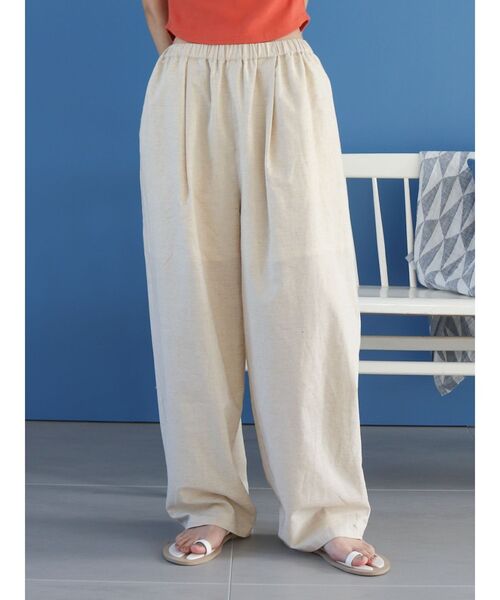 Ungrid（アングリッド）の「リネン混ボリュームラフパンツ（その他パンツ・レディース・チャコールグレー/アイボリー/その他1・FREE）」の19枚目の写真