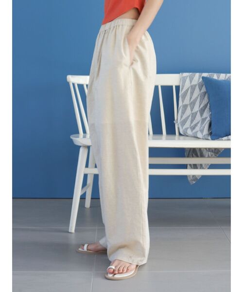 Ungrid（アングリッド）の「リネン混ボリュームラフパンツ（その他パンツ・レディース・チャコールグレー/アイボリー/その他1・FREE）」の20枚目の写真