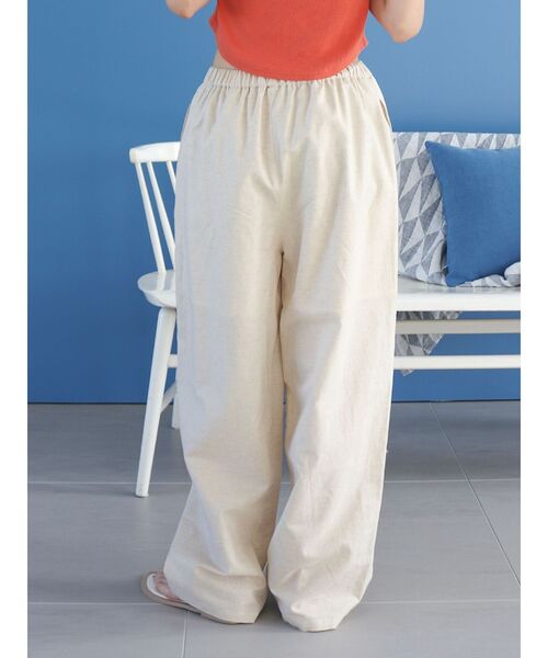 Ungrid（アングリッド）の「リネン混ボリュームラフパンツ（その他パンツ・レディース・チャコールグレー/アイボリー/その他1・FREE）」の21枚目の写真