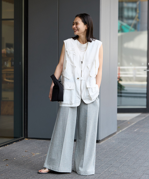 ARMY TWILL（アーミーツイル）の「【ARMY TWILL/アーミーツイル】Nylon OX VEST AM-2414006（その他アウター・レディース・ブラック/ホワイト・FREE）」の4枚目の写真