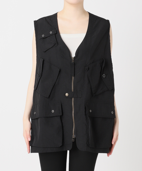 ARMY TWILL（アーミーツイル）の「【ARMY TWILL/アーミーツイル】Nylon OX VEST AM-2414006（その他アウター・レディース・ブラック/ホワイト・FREE）」の15枚目の写真