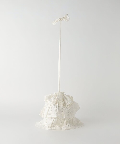 green label relaxing（グリーンレーベルリラクシング）の「＜Peridot by Sara mallika＞フリル ドロストバッグ（ショルダーバッグ・レディース・オフホワイト/ブラック・FREE）」の6枚目の写真