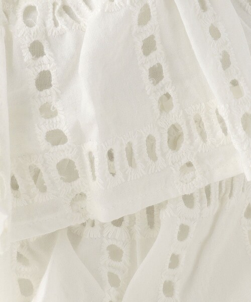 green label relaxing（グリーンレーベルリラクシング）の「＜Peridot by Sara mallika＞フリル ドロストバッグ（ショルダーバッグ・レディース・オフホワイト/ブラック・FREE）」の14枚目の写真