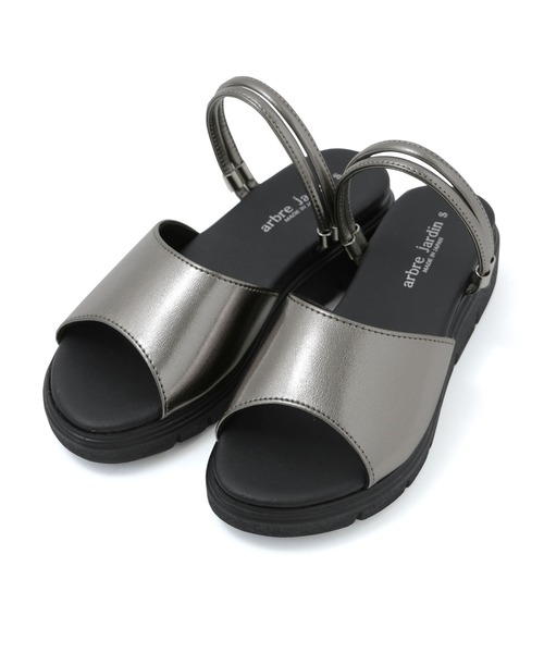 Fashion Letter(ファッションレター)の「日本製トラックソールサンダル レディース 24SS(サンダル・レディース・シルバー系その他/ブラック・S/M/L/LL)」の18枚目の写真