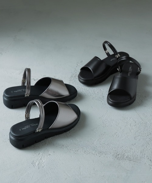 Fashion Letter(ファッションレター)の「日本製トラックソールサンダル レディース 24SS(サンダル・レディース・シルバー系その他/ブラック・S/M/L/LL)」の17枚目の写真