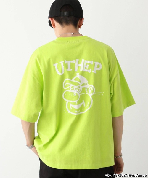 Ryu Ambe】コラボイラストプリント/ビッグシルエットTシャツ（Tシャツ 