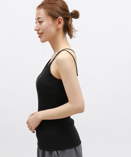 LAKOLE(ラコレ)の「【吸水速乾】リブクロスブラトップ<RELAXING WEAR> / 118988(キャミソール・レディース・ライトグリーン/ブラック/アイボリー・SMALL/MEDIUM/LARGE)」の22枚目の写真