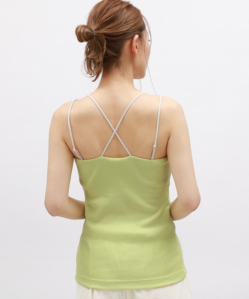 LAKOLE(ラコレ)の「【吸水速乾】リブクロスブラトップ<RELAXING WEAR> / 118988(キャミソール・レディース・ライトグリーン/ブラック/アイボリー・SMALL/MEDIUM/LARGE)」の16枚目の写真