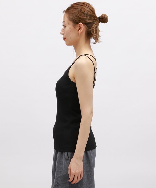 LAKOLE(ラコレ)の「【吸水速乾】リブクロスブラトップ<RELAXING WEAR> / 118988(キャミソール・レディース・ライトグリーン/ブラック/アイボリー・SMALL/MEDIUM/LARGE)」の14枚目の写真