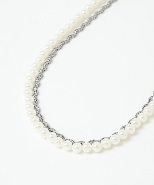 HARE（ハレ）の「パール＊チェーン2Pネックレス(HARE)（ネックレス・レディース・シルバー・FREE）」の12枚目の写真