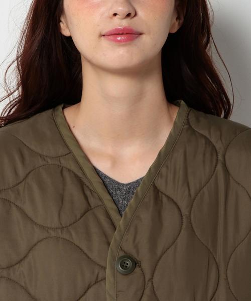 Another Edition（アナザーエディション）の「キルトアーミーコート/ AEBC　QLT 　ARMY CT◆（ミリタリージャケット・レディース・オリーブ・MEDIUM/SMALL）」の6枚目の写真