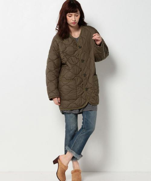 Another Edition（アナザーエディション）の「キルトアーミーコート/ AEBC　QLT 　ARMY CT◆（ミリタリージャケット・レディース・オリーブ・MEDIUM/SMALL）」の14枚目の写真
