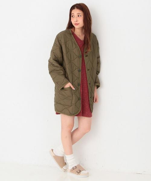Another Edition（アナザーエディション）の「キルトアーミーコート/ AEBC　QLT 　ARMY CT◆（ミリタリージャケット・レディース・オリーブ・MEDIUM/SMALL）」の15枚目の写真
