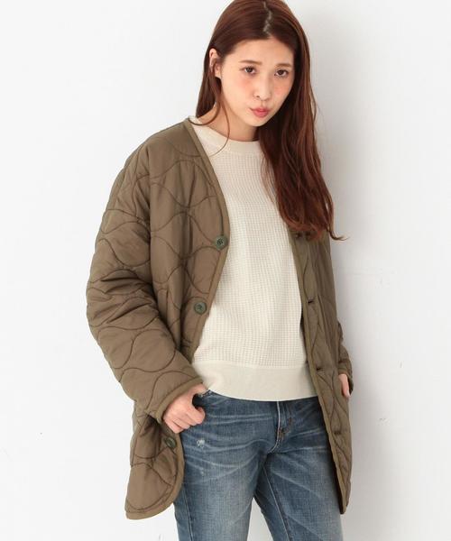 Another Edition（アナザーエディション）の「キルトアーミーコート/ AEBC　QLT 　ARMY CT◆（ミリタリージャケット・レディース・オリーブ・MEDIUM/SMALL）」の8枚目の写真