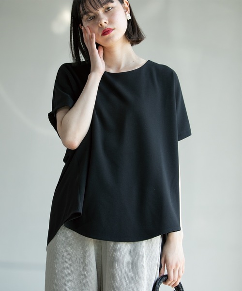 OPAQUE.CLIP(オペークドットクリップ)の「◆UV ドッキングドルマントップス【洗濯機洗い可】(Tシャツ/カットソー・レディース・スモーキーグリーン系/ブラウン系その他/ライトグレー/ブラック・36/38/40/42)」の12枚目の写真