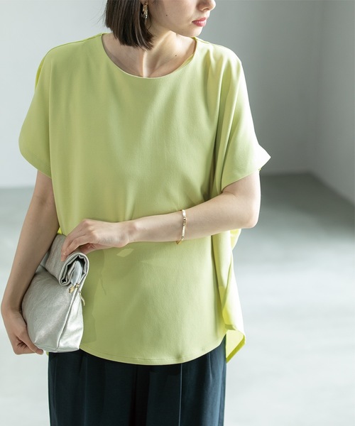 OPAQUE.CLIP(オペークドットクリップ)の「◆UV ドッキングドルマントップス【洗濯機洗い可】(Tシャツ/カットソー・レディース・スモーキーグリーン系/ブラウン系その他/ライトグレー/ブラック・36/38/40/42)」の20枚目の写真