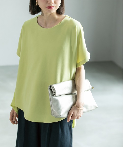 OPAQUE.CLIP(オペークドットクリップ)の「◆UV ドッキングドルマントップス【洗濯機洗い可】(Tシャツ/カットソー・レディース・スモーキーグリーン系/ブラウン系その他/ライトグレー/ブラック・36/38/40/42)」の22枚目の写真