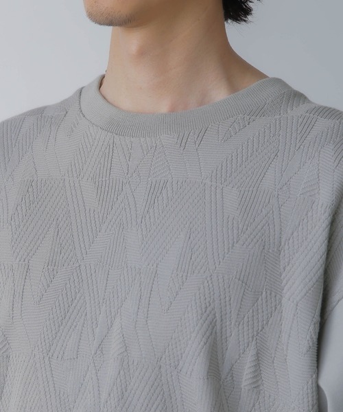 NANO universe（ナノユニバース）の「ツートーン切り替えTシャツ 半袖（Tシャツ/カットソー・メンズ・グレー/ブルー/ホワイト/チャコール・L/M/S/XL）」の15枚目の写真