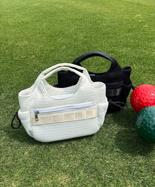 【セール】10ポケットメッシュラウンドバッグ（ハンドバッグ）｜VitaFelice（ヴィータフェリーチェ）