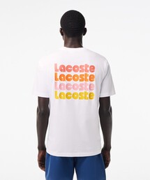 LACOSTE | オーバーサイズ リピートネームバックプリント半袖Tシャツ(Tシャツ/カットソー)
