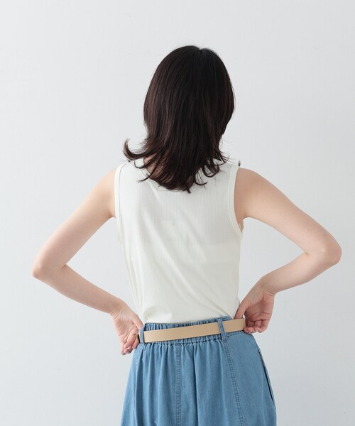 GALLEST(ギャレスト)の「◆ランダムリブタンクトップ(タンクトップ・レディース・ホワイト/ブラック/カーキ・38)」の9枚目の写真