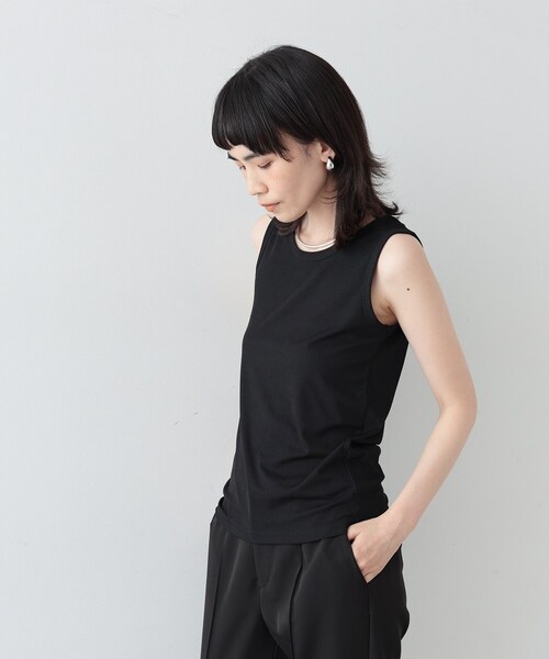 GALLEST(ギャレスト)の「◆ランダムリブタンクトップ(タンクトップ・レディース・ホワイト/ブラック/カーキ・38)」の10枚目の写真