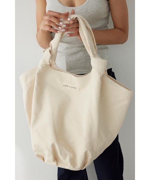 ALEXIA STAM（アリシアスタン）の「Knot Canvas Large Tote Bag /ノットキャンバストートバッグ L（トートバッグ・レディース・アイボリー/ブルー・FREE）」の21枚目の写真
