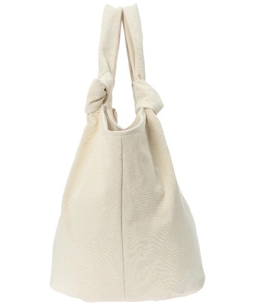バッグ Knot Canvas Tote Bag unitude Knot Canvas Tote Bag - Summer Beach-Inspired White