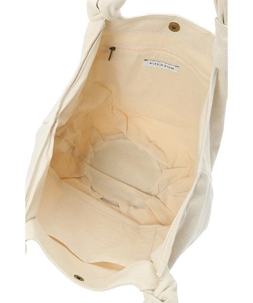 ALEXIA STAM（アリシアスタン）の「Knot Canvas Large Tote Bag /ノットキャンバストートバッグ L（トートバッグ・レディース・アイボリー/ブルー・FREE）」の12枚目の写真