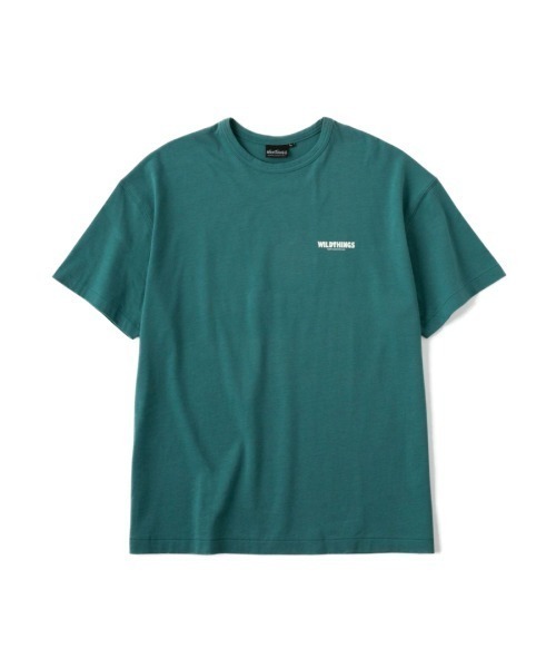 WILD THINGS(ワイルドシングス)の「WILD THINGS BACK LOGO(ワイルドシングスバック ロゴ)(Tシャツ/カットソー・メンズ・ホワイト/チャコール/グリーン・LARGE/X-LARGE/MEDIUM)」の5枚目の写真