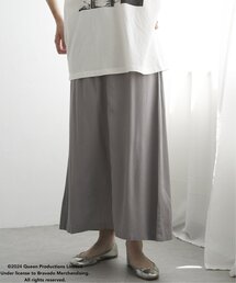 綿麻ベイカーAラインスカート
