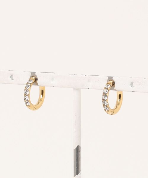 Burner（バーナー）の「【CHI SELECT】フープ ピアス （両耳用）pierce ストーン chi-pierce-00474 U（ピアス（両耳用）・メンズ・シルバー系その他/ゴールド/シルバー/ゴールド系その他/イエローゴールド・FREE）」の5枚目の写真
