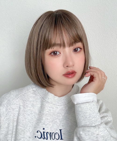 [ブライトララ] 素肌ウィッグ 接触冷感 ウィッグ ショート 素肌ウィッグ 接触冷感 ショート&ボブ&シフォン 3type｜ウィッグ