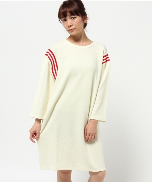 Kastane（カスタネ）の「melpleフットボールワンピ（ワンピース・レディース・オフホワイト/グリーン/グレー・FREE）」の14枚目の写真