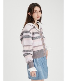FURFUR（ファーファー）の「ロゴジャガードカーディガン