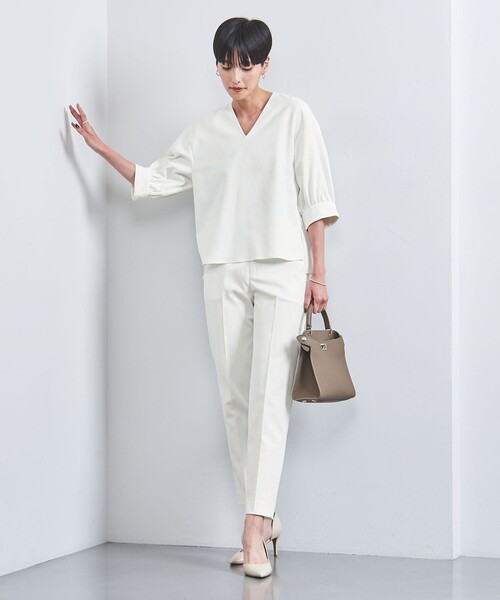 UNITED ARROWS(ユナイテッドアローズ)の「ストレッチ スリムパンツ OX(その他パンツ・レディース・その他1/オフホワイト/ネイビー・36/34/40/38)」の13枚目の写真