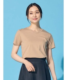 Perfect Suit FActory | シルクタッチ コットン コンパクトTシャツ ホワイト/ブラック/ベージュ(Tシャツ/カットソー)