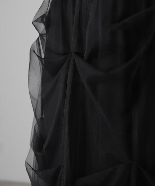 FREE'S MART（フリーズマート）の「◆[レイヤード可]チュールイレギュラータックスカート（スカート・レディース・ホワイト/グレー/ブラック・FREE）」の6枚目の写真