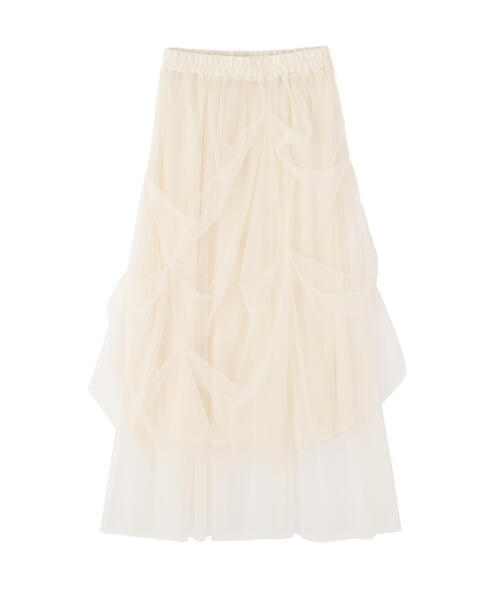 FREE'S MART（フリーズマート）の「◆[レイヤード可]チュールイレギュラータックスカート（スカート・レディース・ホワイト/グレー/ブラック・FREE）」の21枚目の写真