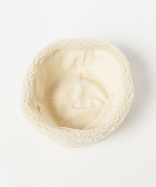 Ray BEAMS(レイビームス)の「【別注】CONTROL FREAK / ボア ワッチキャップ(ニットキャップ/ビーニー・レディース・ナチュラル/ブラック・ONE SIZE)」の9枚目の写真