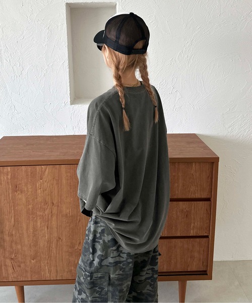 sedacle(セダクル)の「発砲プリントTEE(Tシャツ/カットソー・メンズ・ブルー/チャコールグレー・LARGE/MEDIUM/SMALL)」の9枚目の写真