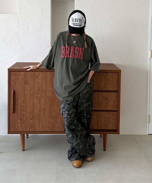 sedacle(セダクル)の「発砲プリントTEE(Tシャツ/カットソー・メンズ・ブルー/チャコールグレー・LARGE/MEDIUM/SMALL)」の7枚目の写真