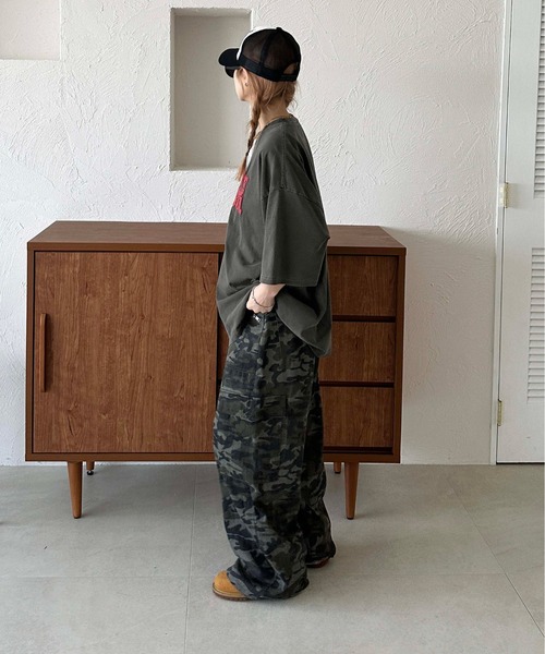 sedacle(セダクル)の「発砲プリントTEE(Tシャツ/カットソー・メンズ・ブルー/チャコールグレー・LARGE/MEDIUM/SMALL)」の5枚目の写真
