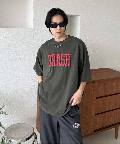 sedacle(セダクル)の「発砲プリントTEE(Tシャツ/カットソー・メンズ・ブルー/チャコールグレー・LARGE/MEDIUM/SMALL)」の4枚目の写真